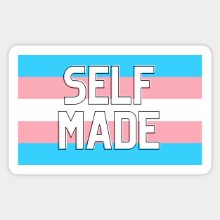 self made - trans pride Sticker